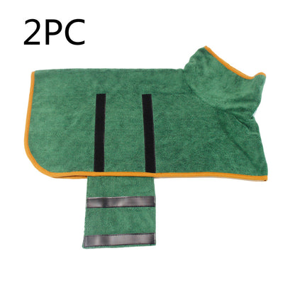 Absorbent Pet Bathrobe With Waist-wrapped Microfiber - Here2Save