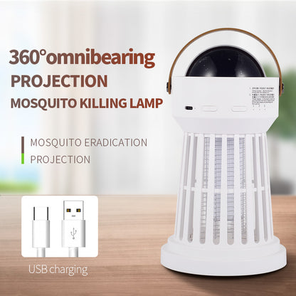 2 In 1 Electric Mosquito Killer Lamp Star Ceiling Projection Kill Mosquitoes For Outdoor And Indoor - Here2Save