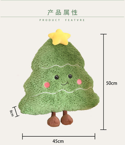 INS Holiday Cojín decorativo Árbol de Navidad Muñeca Peluche