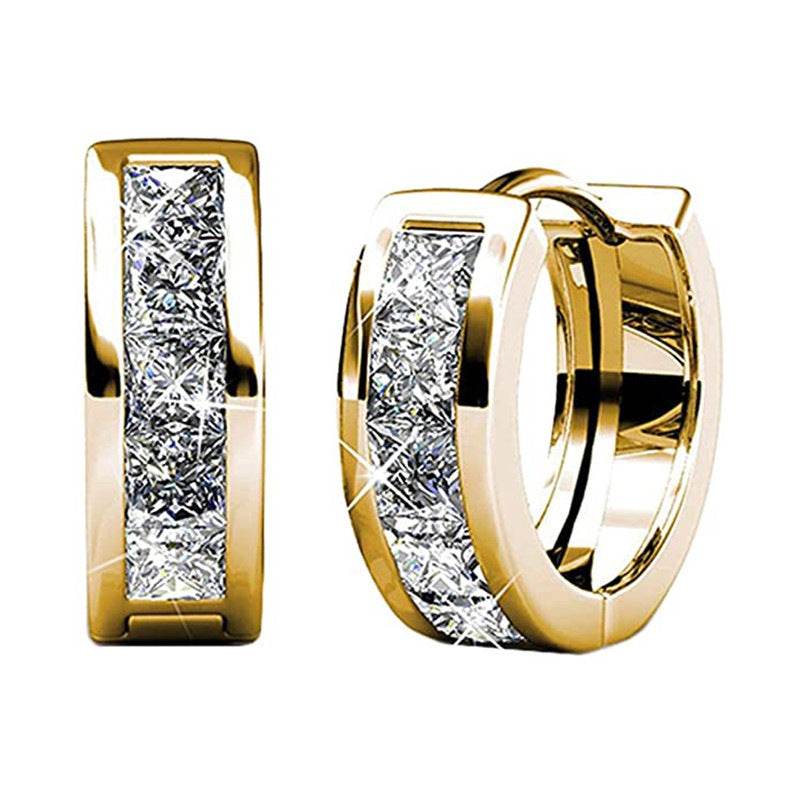 Temperament Wild Fashion Men And Women Square Simple Earrings - Here2Save