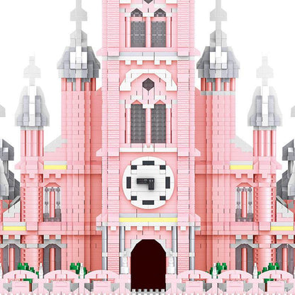 Red Church Model Decompression Building Blocks Educational Toys - Here2Save