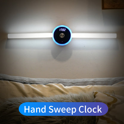 Smart Cabinet Light Clock Timing Sensor Light Removable LED Wardrobe Light Manual Sweep Switch Light - Here2Save