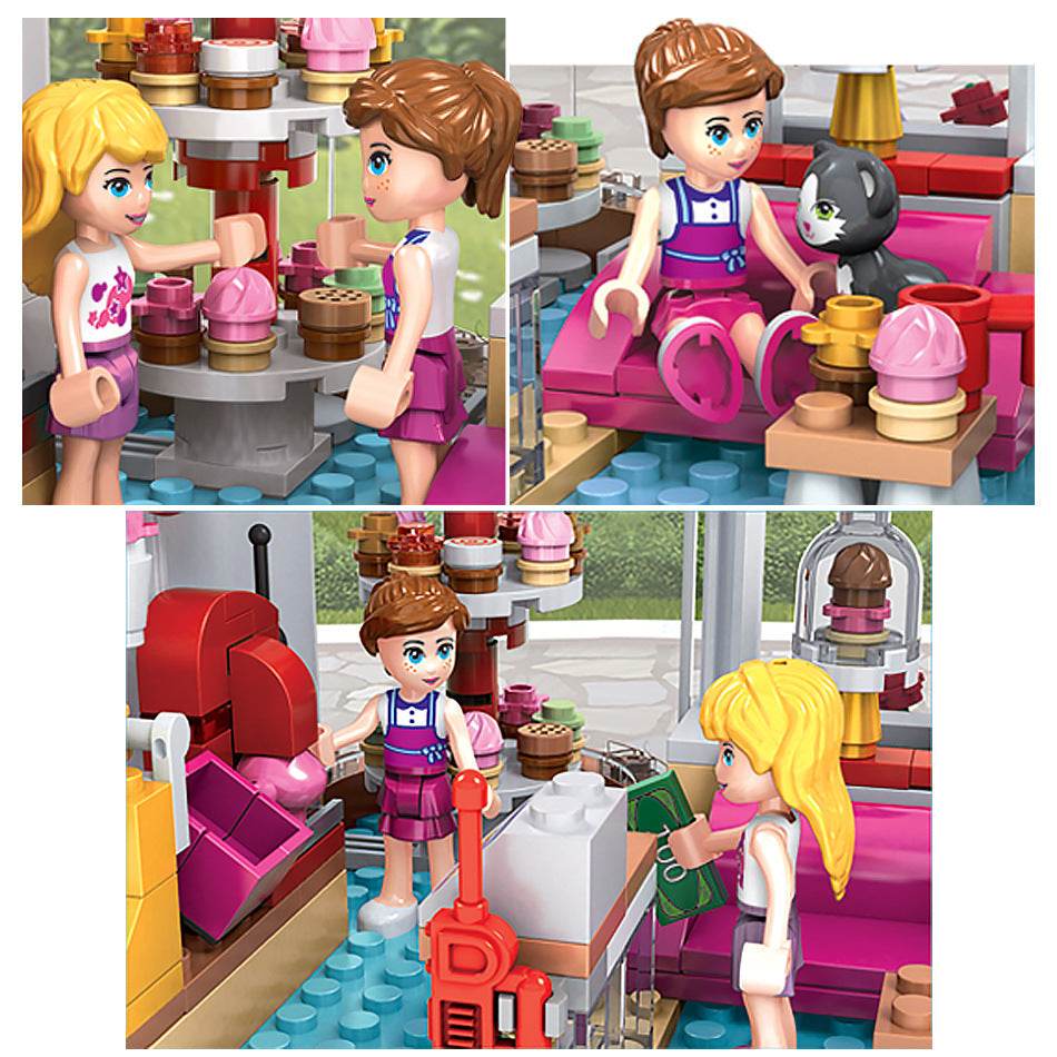Play House Girl Princess Creative Assembling Small Particles Building Blocks Camper Educational Toys - Here2Save