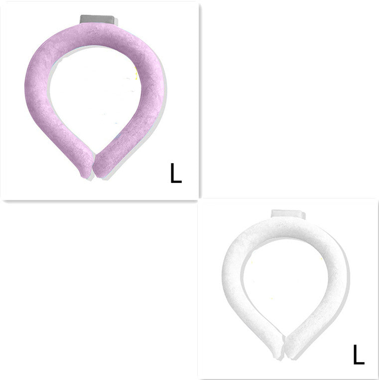 Neck Cooling Ring Ice Cushion Tube Heatstroke Prevention Cooling Tube Ice Reusable Neck Cooler Summer Equipments