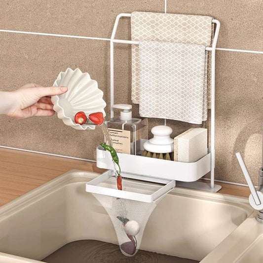 Rag Draining Kitchen Storage Rack Kitchen Gadgets - Here2Save