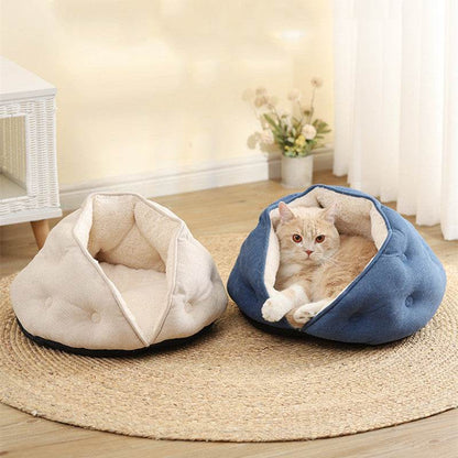 Pet Short Plush Shell Dumpling Nest Fleece Warm - Here2Save