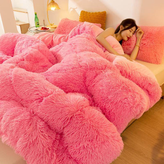 Super Soft Long Fleece Mink Crystal Velvet Thickened Warm Winter Quilt - Here2Save