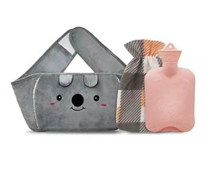Plush Waist Cover Winter Belly Warmer With Hot Water Bottle - Here2Save