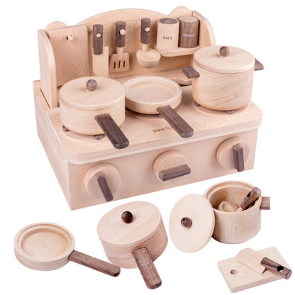 Children's Simulated Kitchen Wooden Early Education Toys