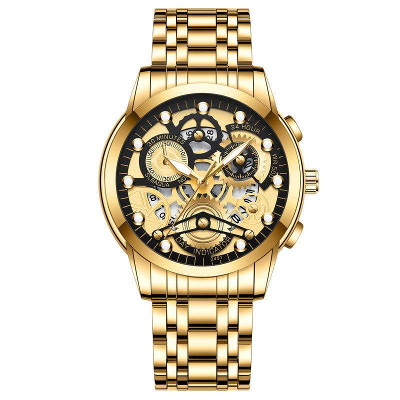 Men's Hollow Non-mechanical Business Watch - Here2Save