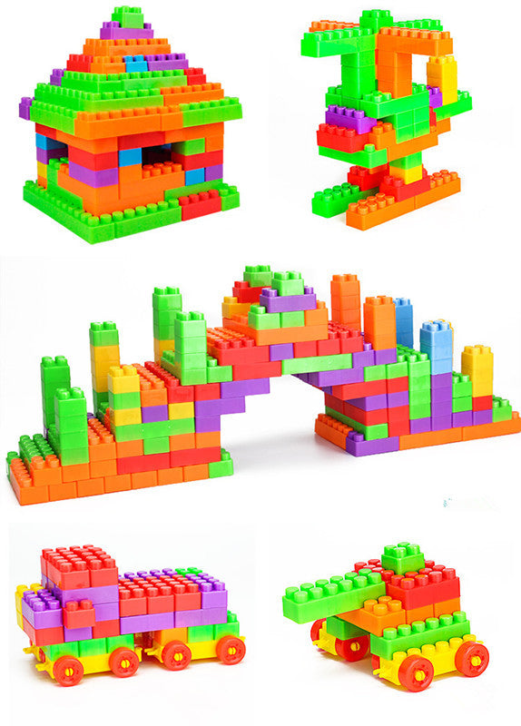 Children's large-particle building blocks educational toys