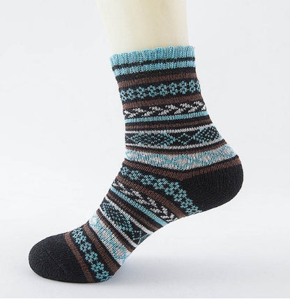 Winter Thick Warm Stripe Wool Socks Casual Sock Business Socks