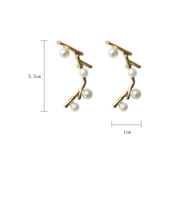Personalized Pearl Net Earrings - Here2Save