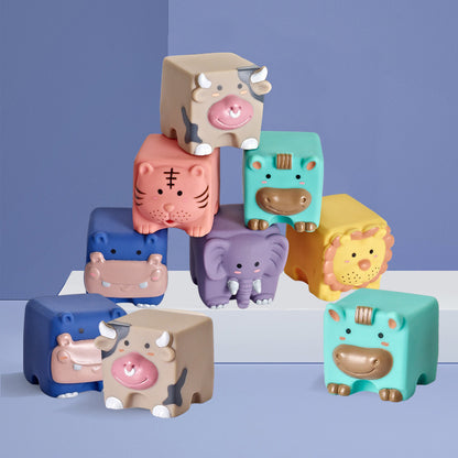 Animal relief soft building blocks