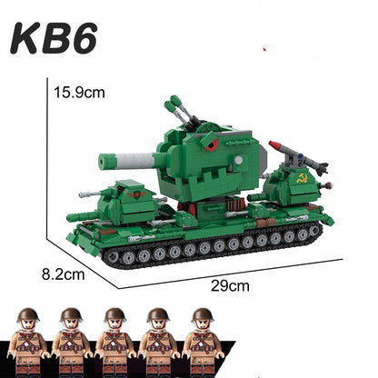 Compatible Building Blocks MOC Restore World Of Tanks KV99KV-44 Model Piecing  Boy Birthday Gift