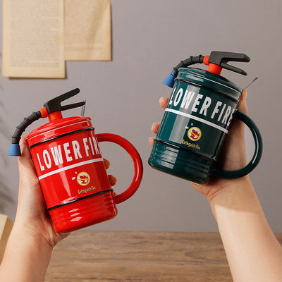 Funny Fire Extinguisher Design Mug