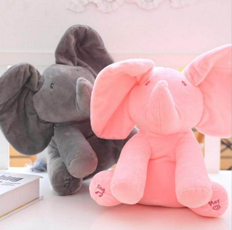 Peek-A-Boo Interactive Elephant Plush Toy - Here2Save