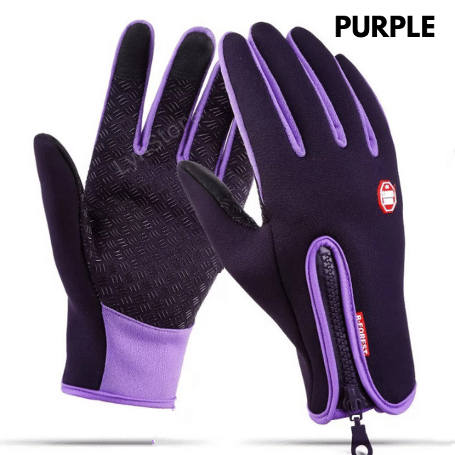 Winter Gloves Touch Screen Riding Motorcycle Sliding Waterproof Sports Gloves With Fleece - Here2Save