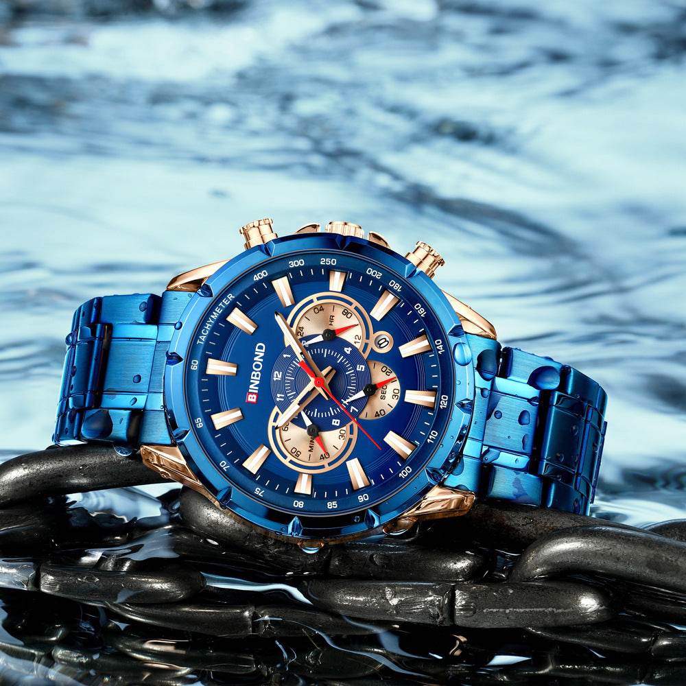 Tactical Motorcycle Waterproof Luminous Watch Timing Multi-Pointer - Here2Save
