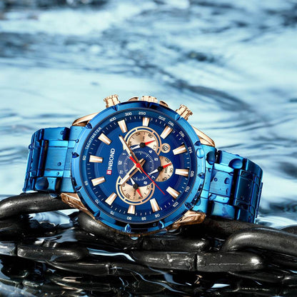 Tactical Motorcycle Waterproof Luminous Watch Timing Multi-Pointer - Here2Save