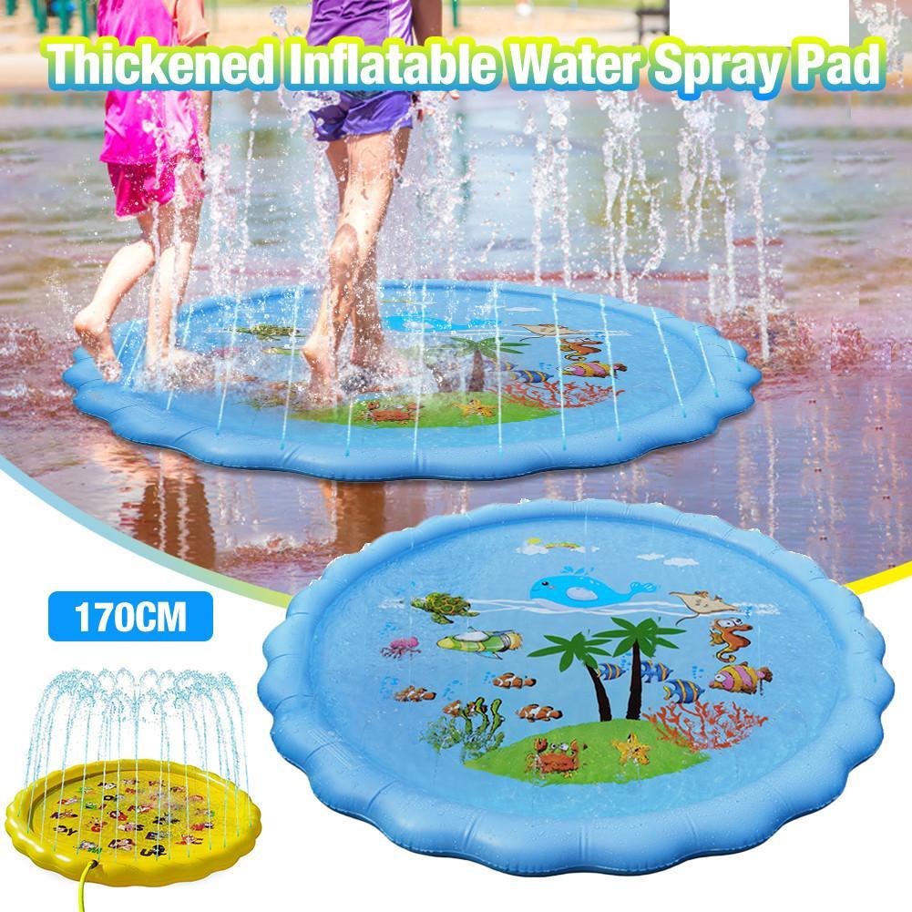 Inflatable Children's Round Sprinkler Pad Amazon Water Jet Pool