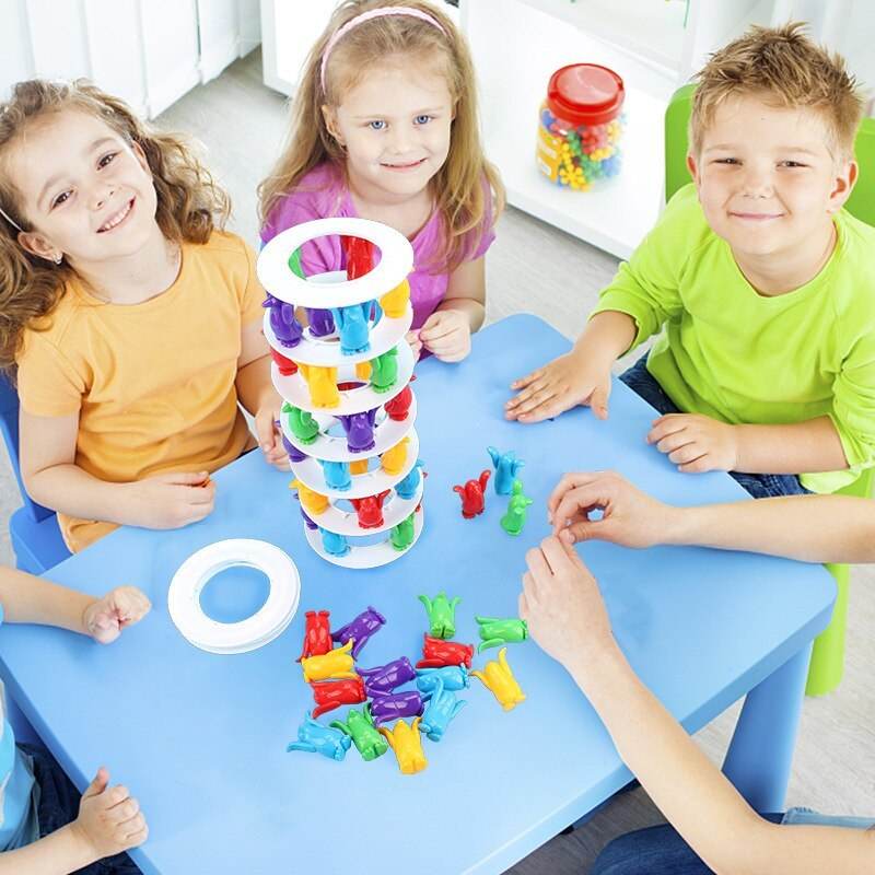 Penguin Tower Collapse Desktop Game Balance Toy Challenge Tower - Here2Save
