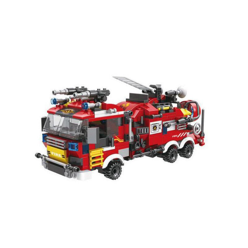 Assembled building blocks 8-in-1 city fire brigade boy educational toy