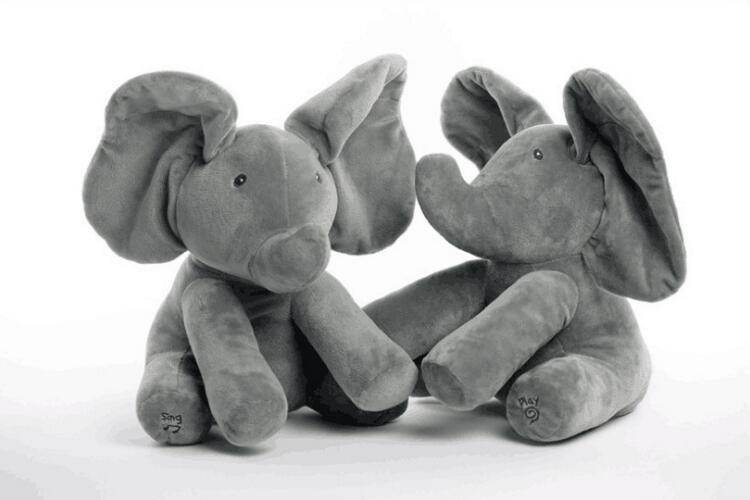 Peek-A-Boo Interactive Elephant Plush Toy - Here2Save