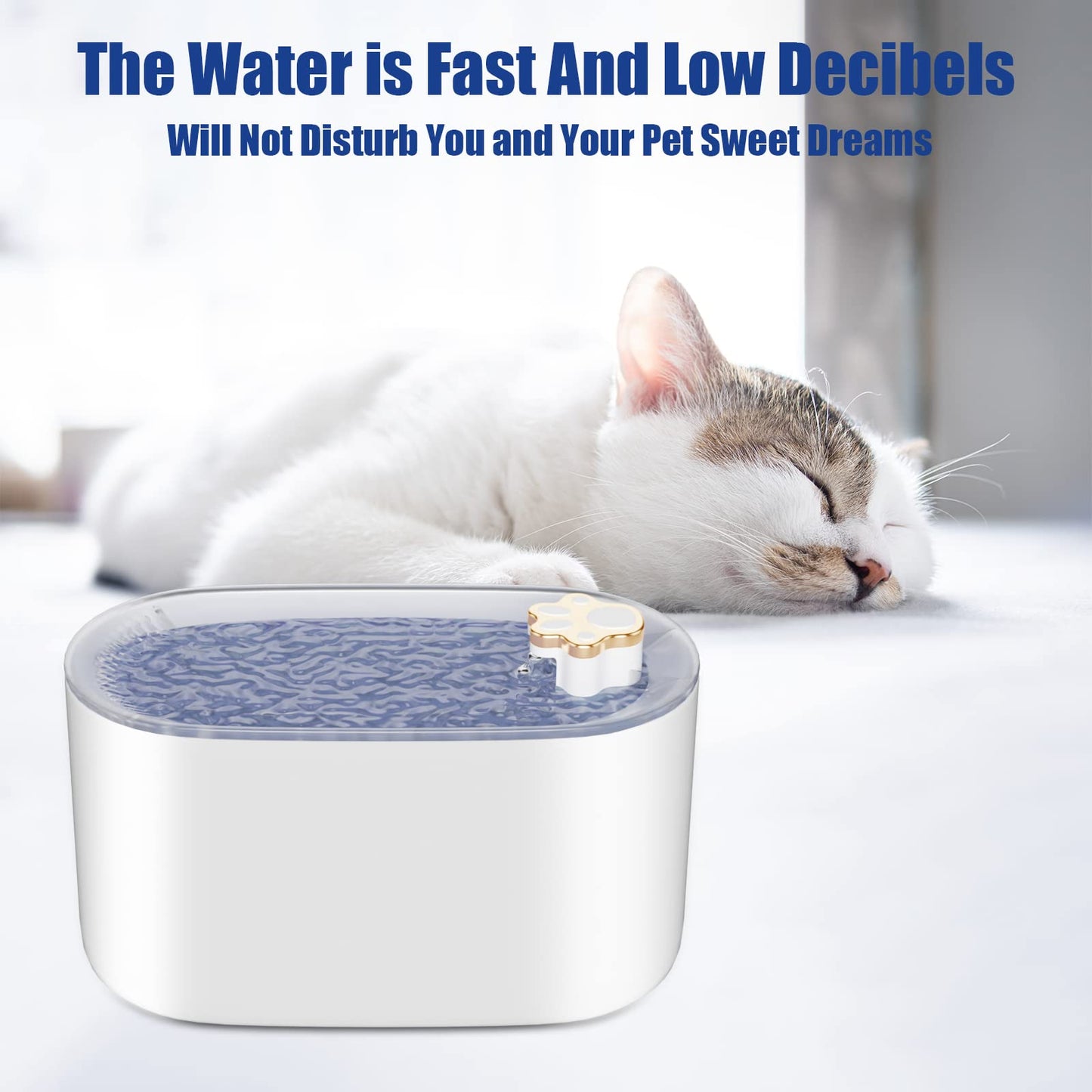 3L Cat Water Fountain Filter Automatic Drinker For Dogs Cats Pet Water Dispenser Ultra-Quiet Water Dispenser With LED Light Pet Products - Here2Save