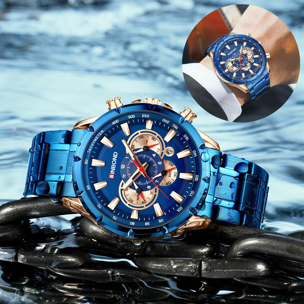 Tactical Motorcycle Waterproof Luminous Watch Timing Multi-Pointer - Here2Save