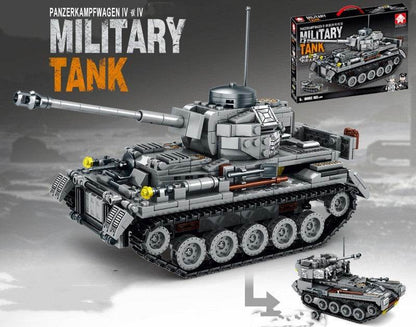 Tank Military Building Blocks WWII Eating Chicken Children Assembling Building Blocks - Here2Save