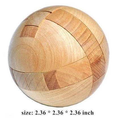 Wooden Puzzle Magic Ball Brain Teasers Intelligence Game