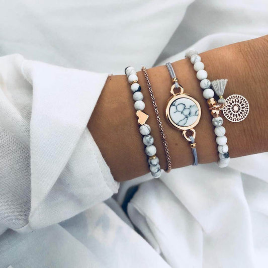 Love Map Bracelet Bracelet Set - Here2Save