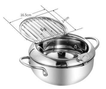 Stainless Steel Telescopic Folding Basket Frying Basket French Fries Degreasing Kitchen Tool - Here2Save