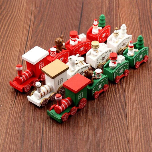 4pcs Mini Wood Train Toys - Here2Save