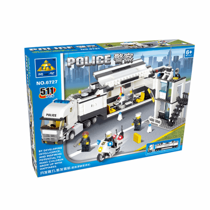 511pcs Police Series Puzzle Small Particles Assembling Toys