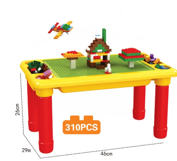 Multifunctional learning storage 310pcs building table