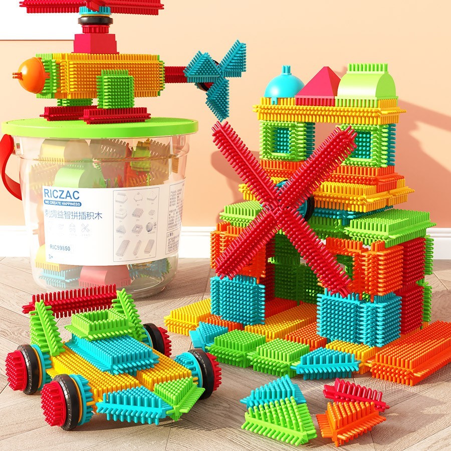 Enlightenment Thorn Bristle Building Blocks Puzzle Assembling Toys For Boys Baby Girls