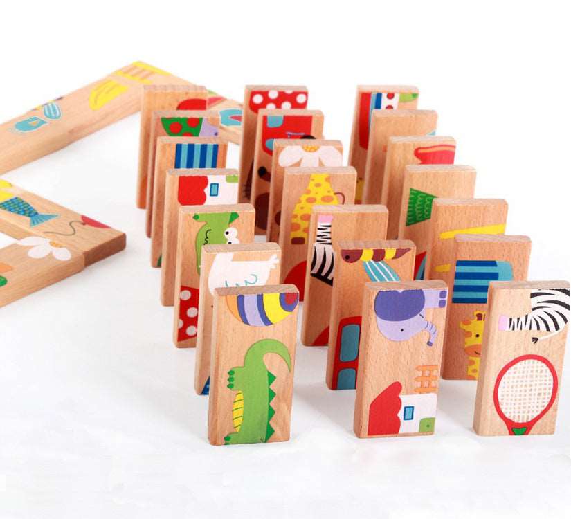 28 animal dominoes Elm dominoes