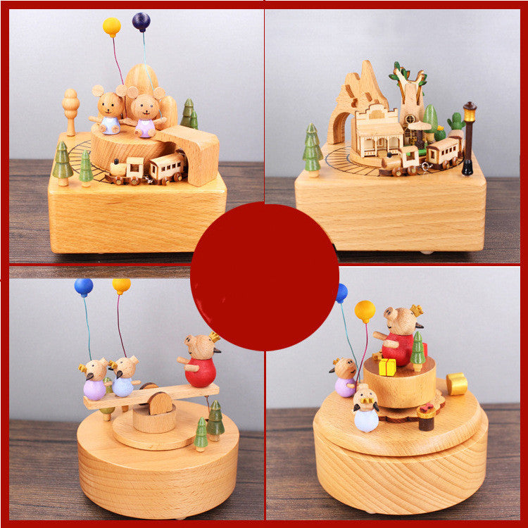 Wooden music box music box