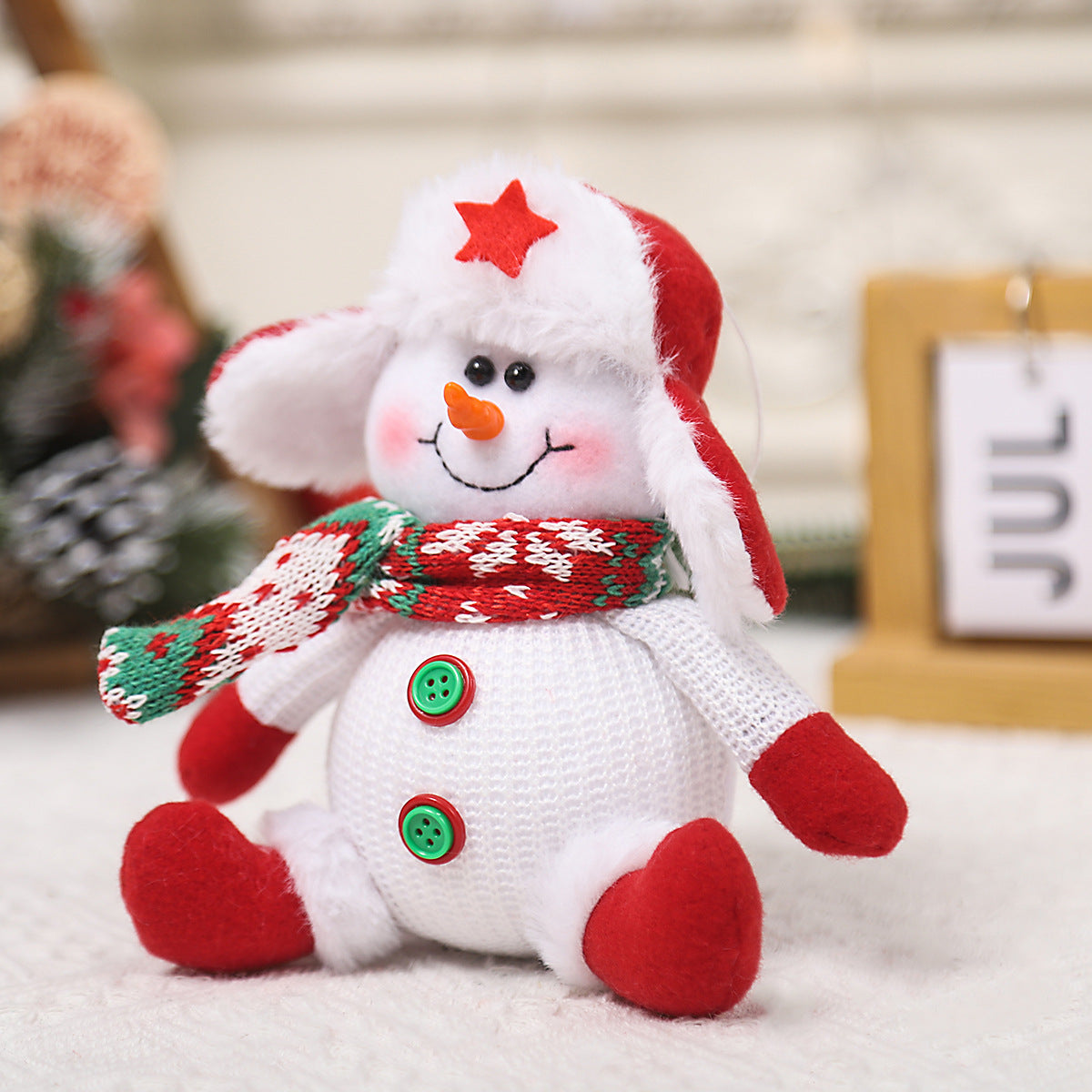 Christmas Decorations Cartoon Old Snowman Doll Christmas Tree Pendant