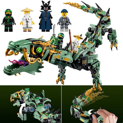 Flying Mecha Dragon Assembled Building Block Toys