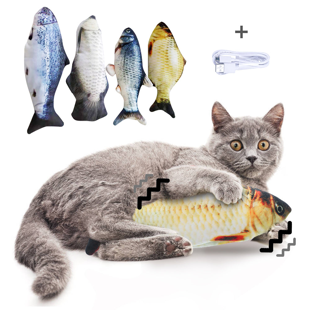 Without Cat Nip Version - Electric Jumping Fish Simulation Electric Fish Toy - Here2Save