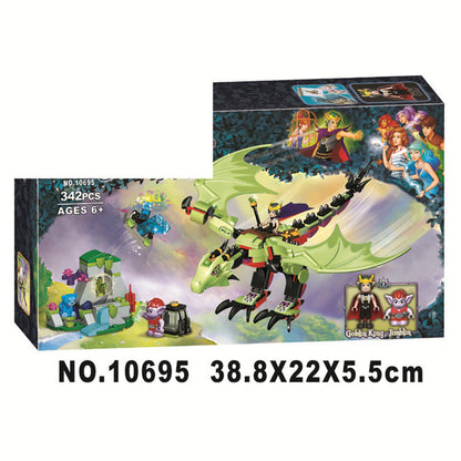 Assembling and inserting building block toys