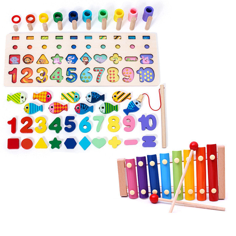 Children 3D Alphabet Number Puzzle Baby Colorful Geometric Digital Letter Educational Toy