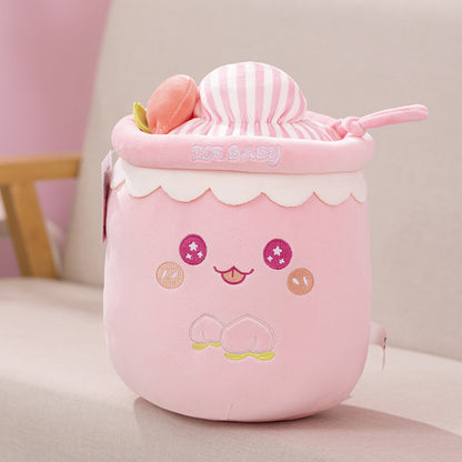 Fashion Cute Milk Tea Plush Toy