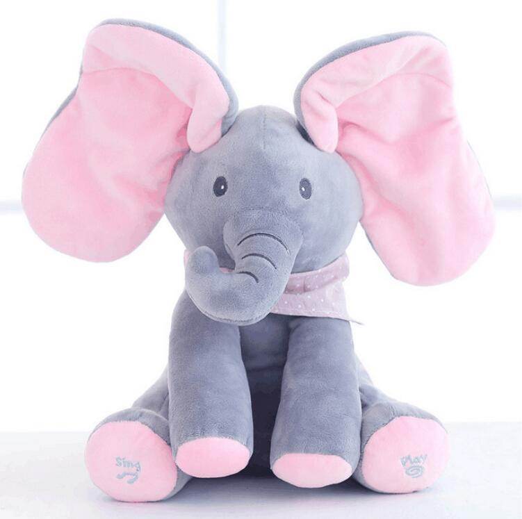 Peek-A-Boo Interactive Elephant Plush Toy - Here2Save