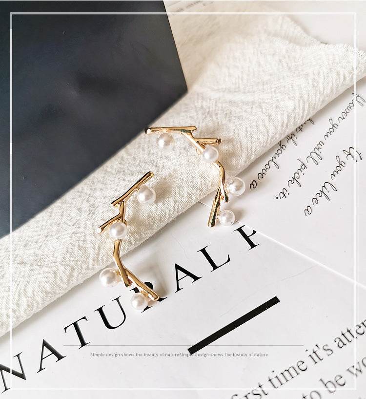 Personalized Pearl Net Earrings - Here2Save