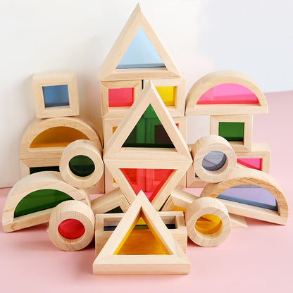 Colorful Kaleidoscope Assembling Building Blocks