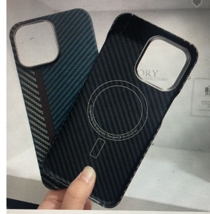 Funda protectora de fibra de carbono para teléfono móvil Kevlar